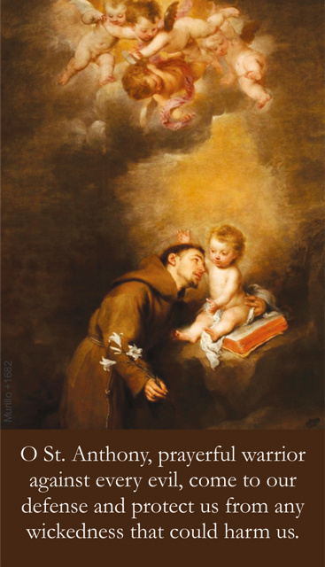 St. Anthony's Brief Prayer Card